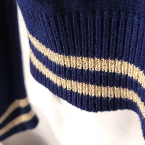 Embroidered Nautical Sweater With Anchor and Stars - Picture 6 of 6